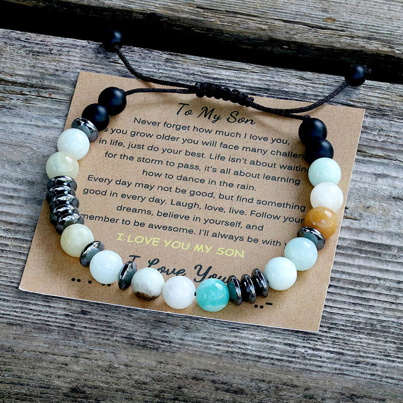 To My Son - I Love You Morse Code Bracelet | Gthic.com