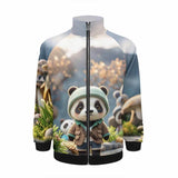 Travel Panda Stand Collar Zip Jacket | Gthic.com