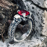 Treasure Keeper Sterling Silver Skull Ring | Gthic.com