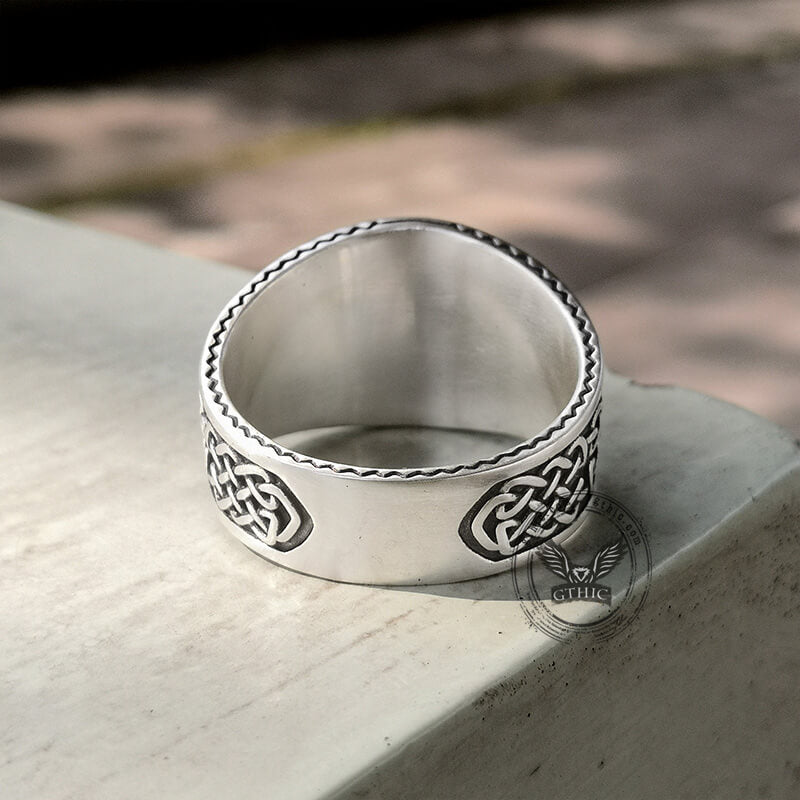 Bague viking arbre de vie corbeau en argent sterling