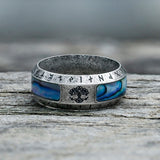 Tree Of Life Stainless Steel Shell Viking Ring