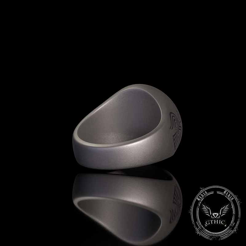 Tree of Life Viking Raven Sterling Silver Ring