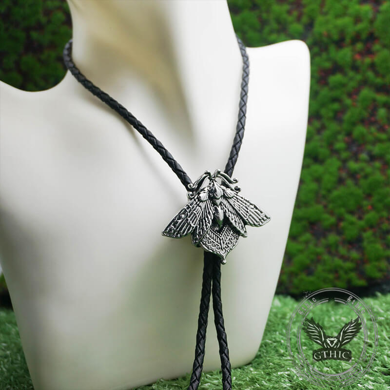 Trendy Moth Gothic Zinc Alloy Bolo Tie | Gthic.com