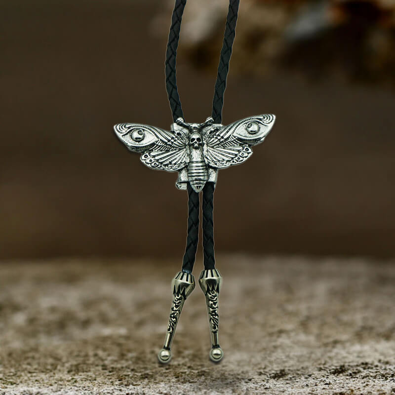 Trendy Moth Gothic Zinc Alloy Bolo Tie | Gthic.com