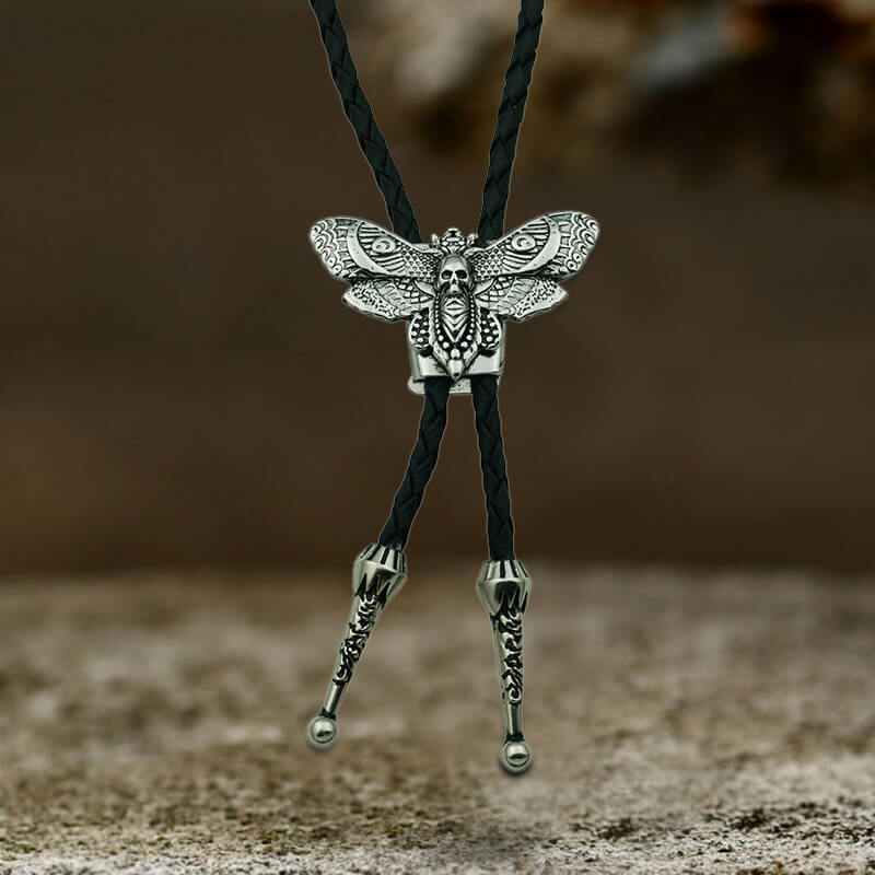 Trendy Moth Gothic Zinc Alloy Bolo Tie | Gthic.com