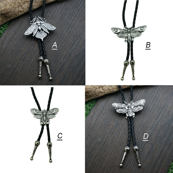 Trendy Moth Gothic Zinc Alloy Bolo Tie | Gthic.com