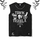 Trick Lemon Tea Or Poison Tequila Short Sleeve T-shirt Vest | Gthic.com