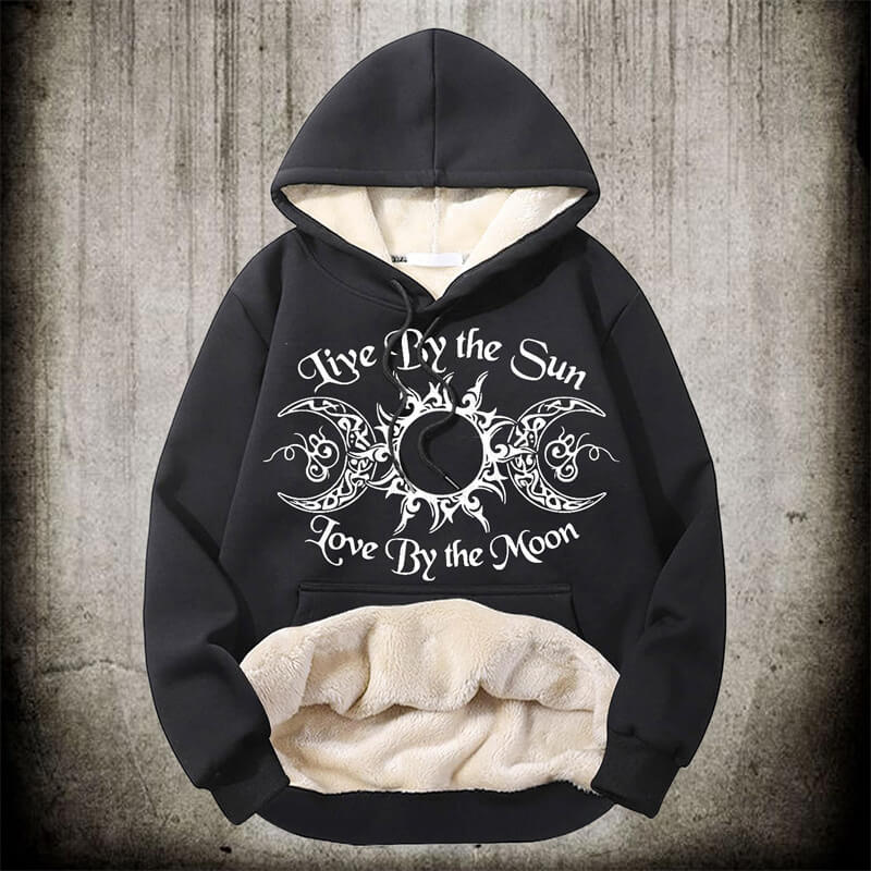 Triple Goddess Witch Polyester Fleece Hoodie | Gthic.com