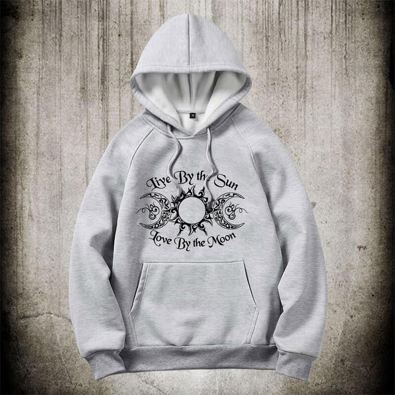 Triple Moon Goddess Witch Polyester Hoodie | Gthic.com