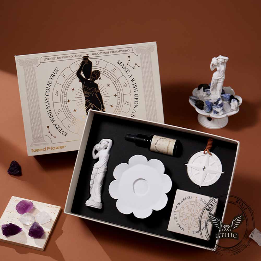Twelve Constellation Aroma Crystal Stone Figurine | Gthic.com