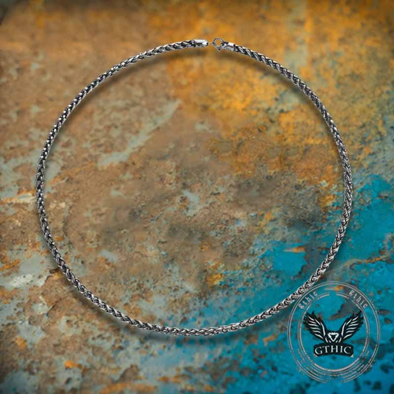 Twist Sterling Silver Chain Necklace