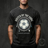 United By The Game Chain Ring Football Vintage Washed T-shirt | Gthic.com