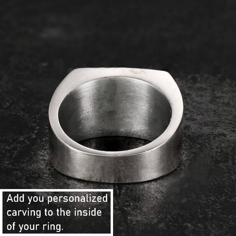 Bague tête de mort en argent sterling cage