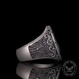 Valkyrie Warrior Winged Knight Sterling Silver Ring