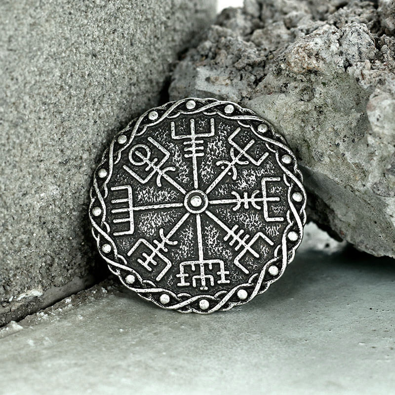 Vegvisir Viking Compass Alloy Brooch | Gthic.com