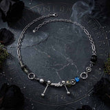 Versatile Beaded Splicing Stainless Steel Cross Necklace