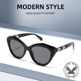 Versatile Cat-Eye Polarized UV-Proof PC Sunglasses
