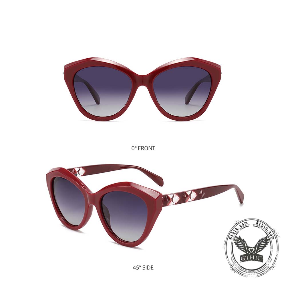 Versatile Cat-Eye Polarized UV-Proof PC Sunglasses