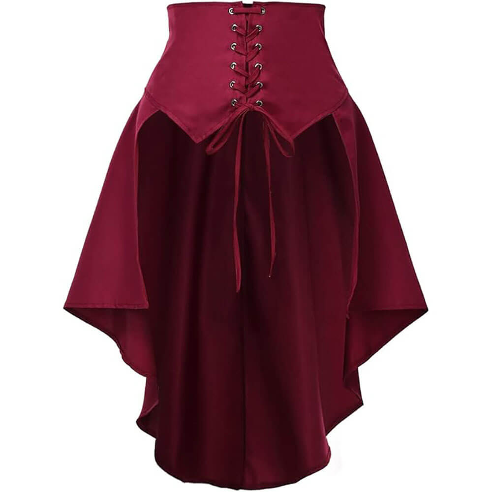 Versatile Fitted Waist Slimming Ruffled Skirt