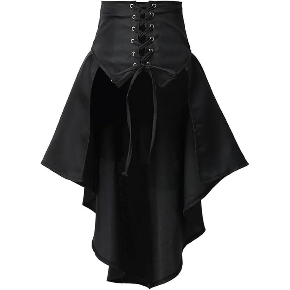 Versatile Fitted Waist Slimming Ruffled Skirt
