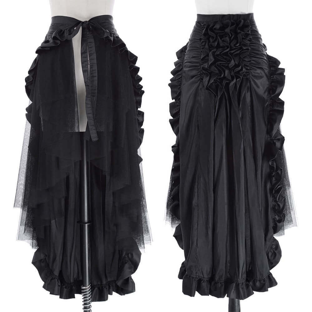 Victorian Steampunk Ruffle Pirate Wrap Skirt – GTHIC