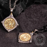 Victory Wings Double Headed Eagle Sterling Silver Pendant