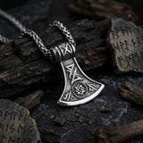 Viking Axe Stainless Steel Nordic Pendant | Gthic.com