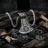 Viking Axe Stainless Steel Nordic Pendant | Gthic.com