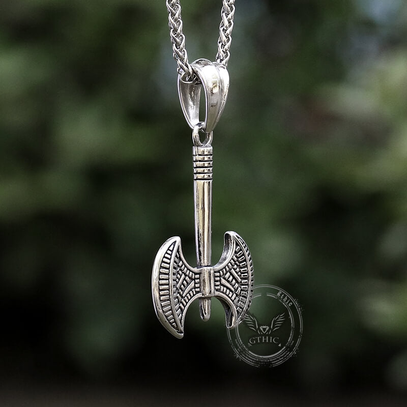 Viking Battle Axe Stainless Steel Pendant | Gthic.com