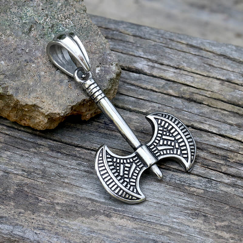 Viking Battle Axe Stainless Steel Pendant | Gthic.com