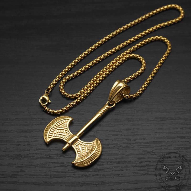 Viking Battle Axe Stainless Steel Pendant | Gthic.com