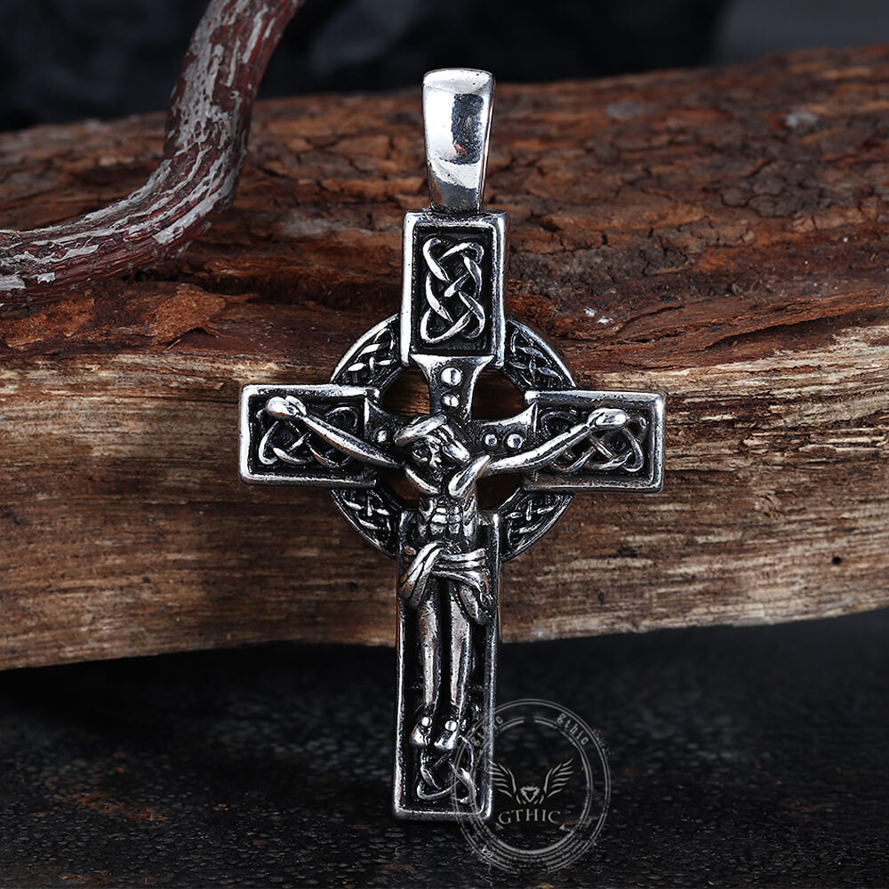 Viking Celtic Cross Copper Crucifixion Pendant | Gthic.com