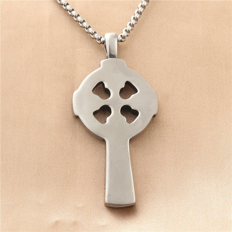 Viking Celtic Cross Stainless Steel Pendant