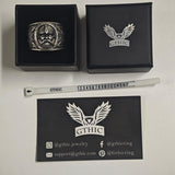 Viking Celtic Knot Warrior Sterling Silver Ring