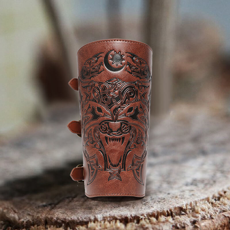 Viking Fenrir Wolf Warrior Bracers | Gthic.com