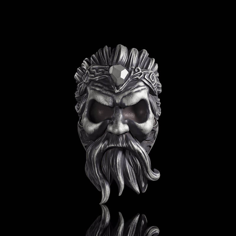Viking God Sterling Silver Ring | Gthic.com