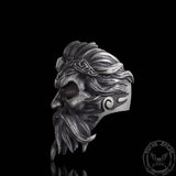 Viking God Sterling Silver Ring