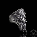 Viking God Sterling Silver Ring | Gthic.com