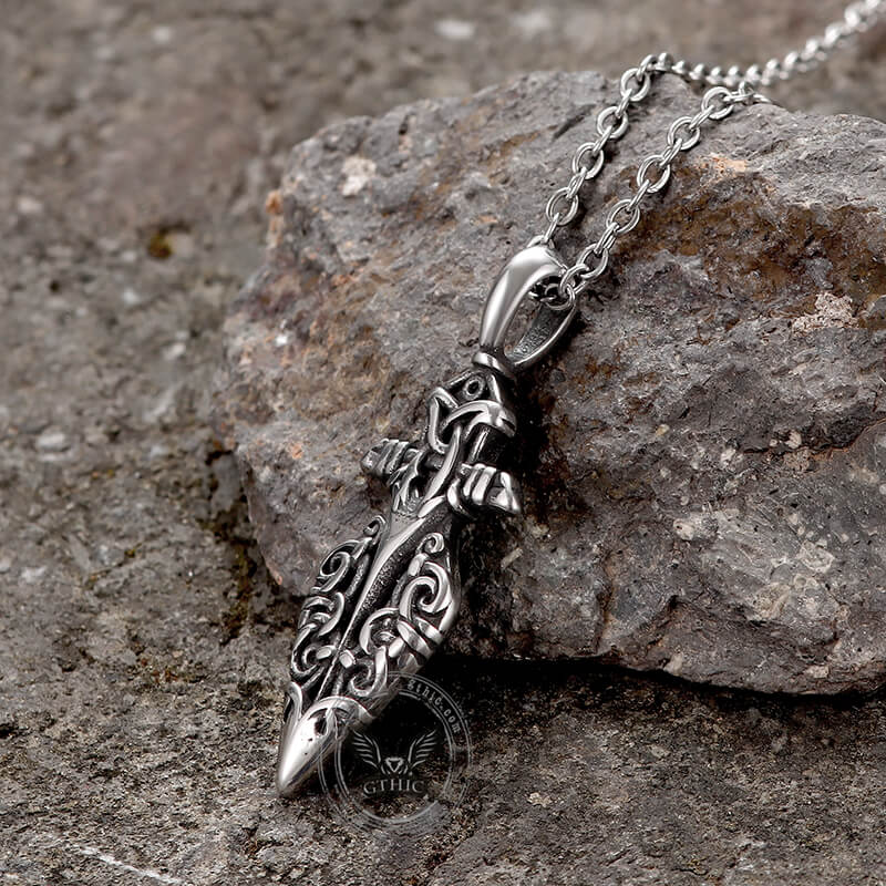 Viking Gungnir Stainless Steel Pendant