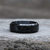 Viking Knot Runes Stainless Steel Spinner Ring | Gthic.com