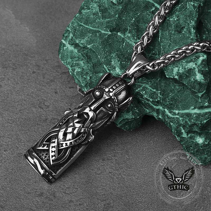 Viking Odin Portrait Warrior Stainless Steel Pendant | Gthic.com