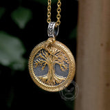 Viking Ouroboros Tree Of Life Stainless Steel Pendant | Gthic.com