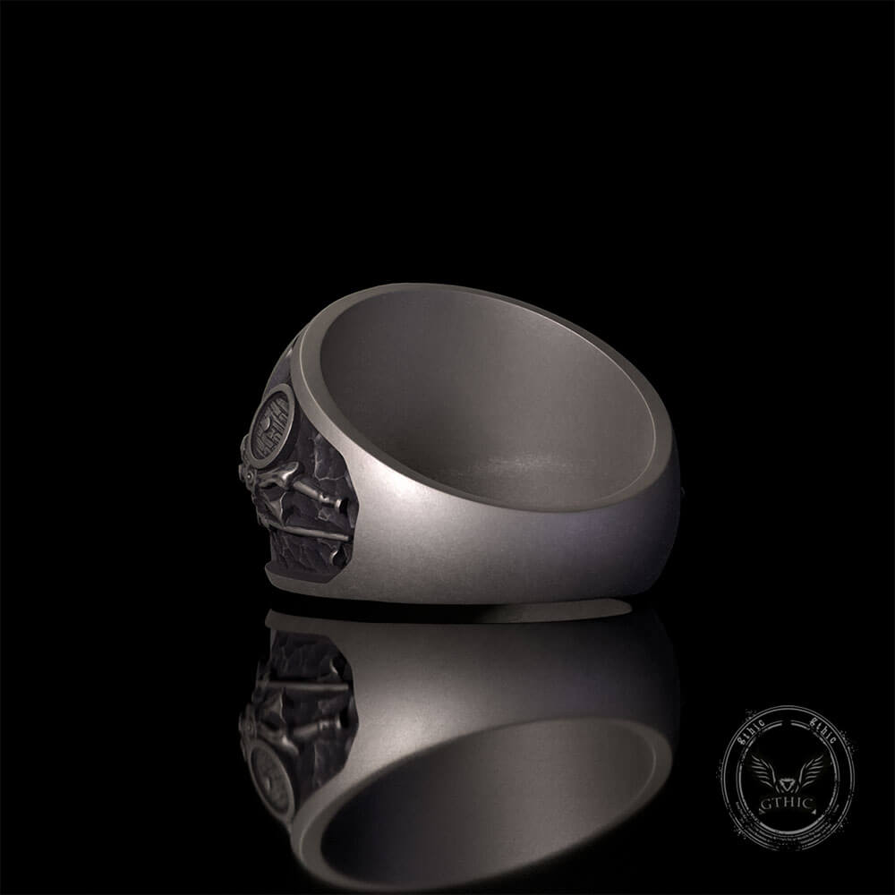 Viking Raven Sterling Silver Norse Warrior Ring