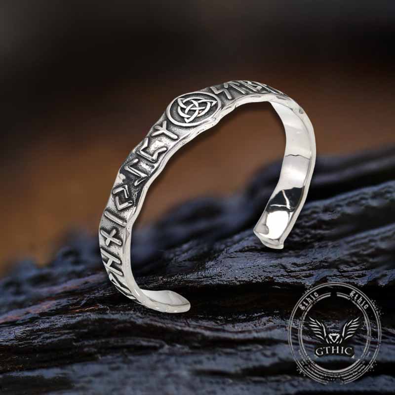 Viking Rune Triangle Knot Stainless Steel Bracelet
