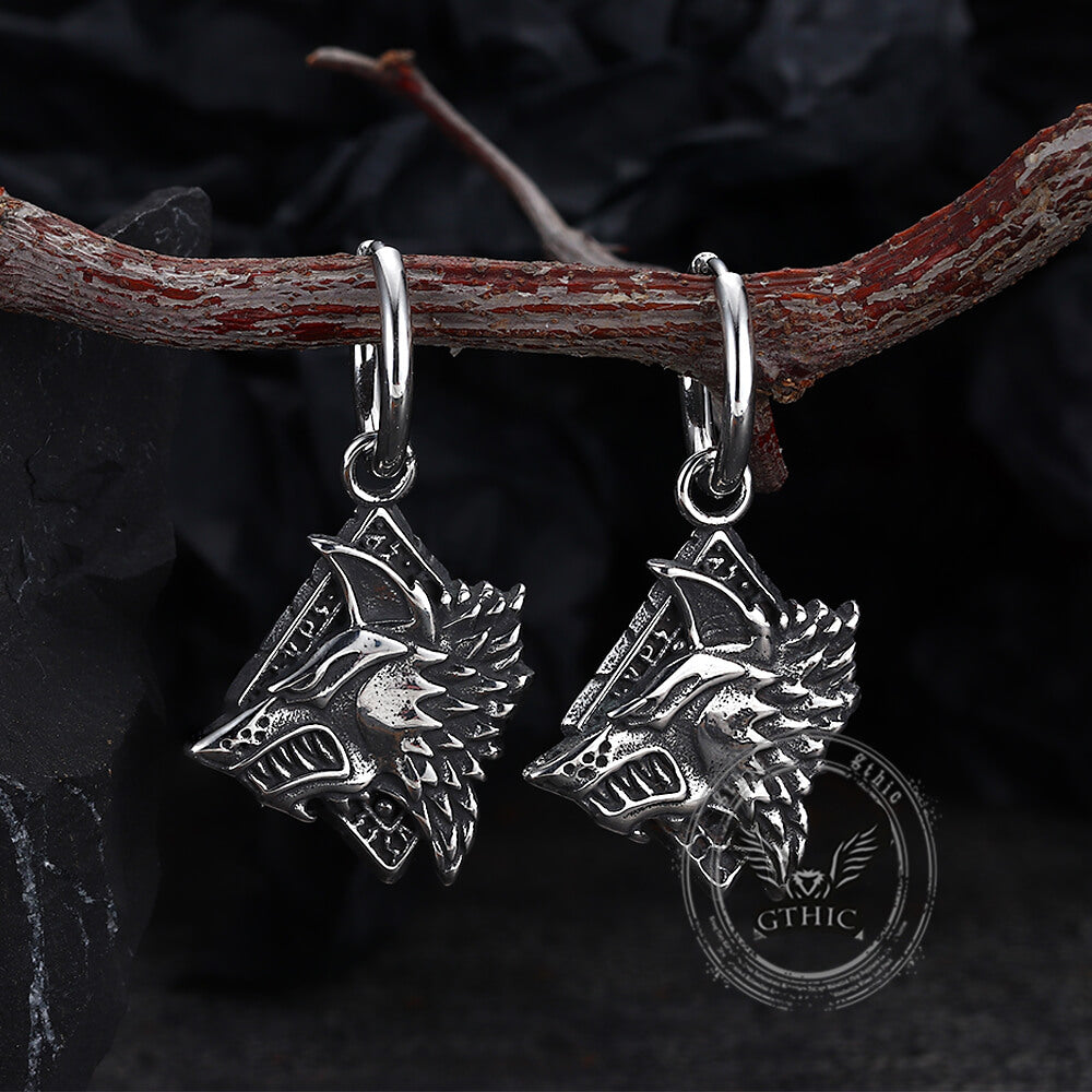 Pendientes Animales Serpiente Enrollada Acero Inoxidable
