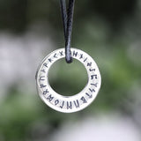 Viking Runes Stainless Steel Urn Necklace