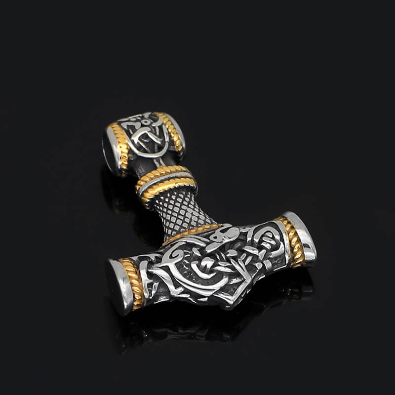Viking Thor's Hammer Stainless Steel Pendant | Gthic.com