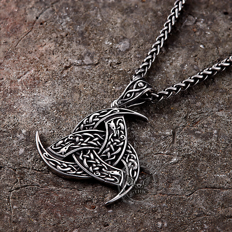 Viking Totem Celtic Knot Stainless Steel Nordic Pendant