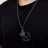 Viking Totem Celtic Knot Stainless Steel Nordic Pendant | Gthic.com