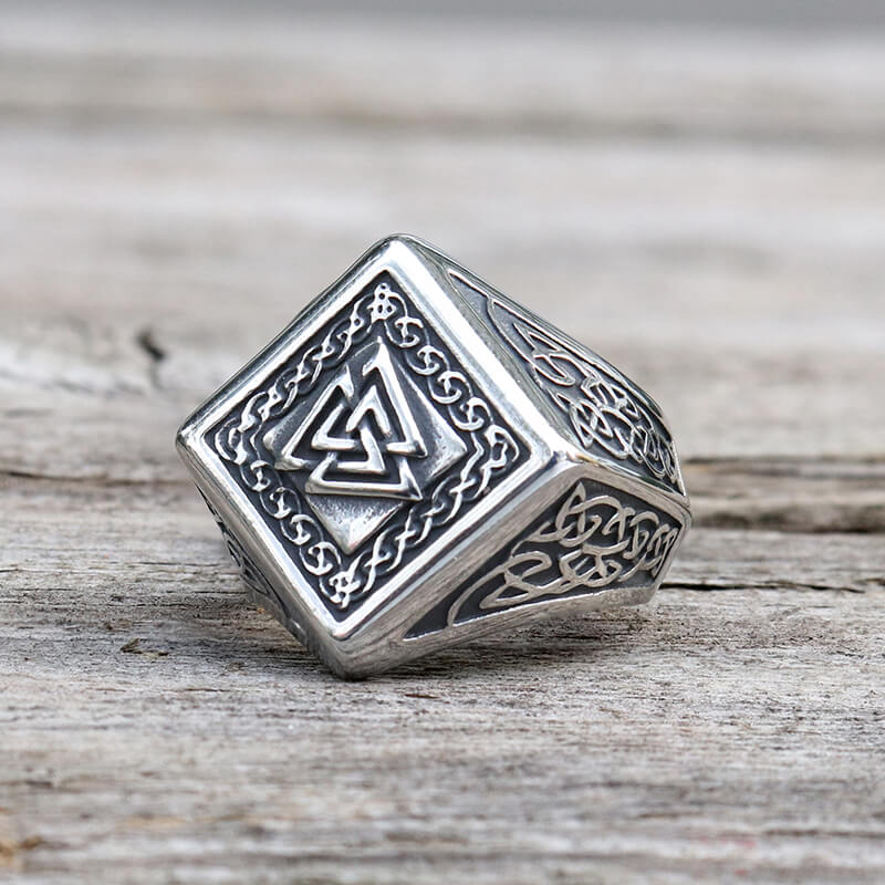 Viking Valknut Celtic Knot Stainless Steel Ring| Gthic.com